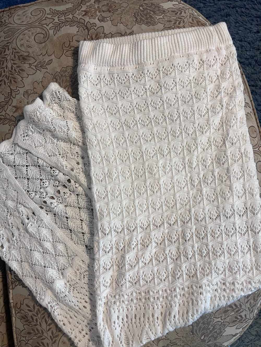 NWT Willow and Root Cream Crochet Maxi Skirt - Picture 4 of 6